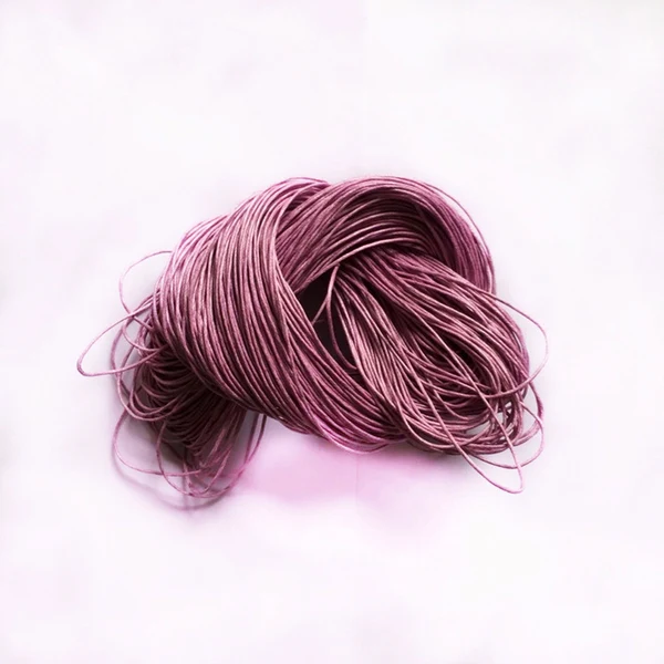 Practical Maxbell 3 Pieces 80 Meters Cotton Waxed Cord 1mm Dark blue Dark red Purple Durable