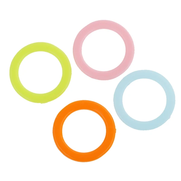 Dependable Maxbell 100pcs Plastic DIY Crochet Ring Circle Hook Tool for Handbag Car Seat 1.5cm Natural