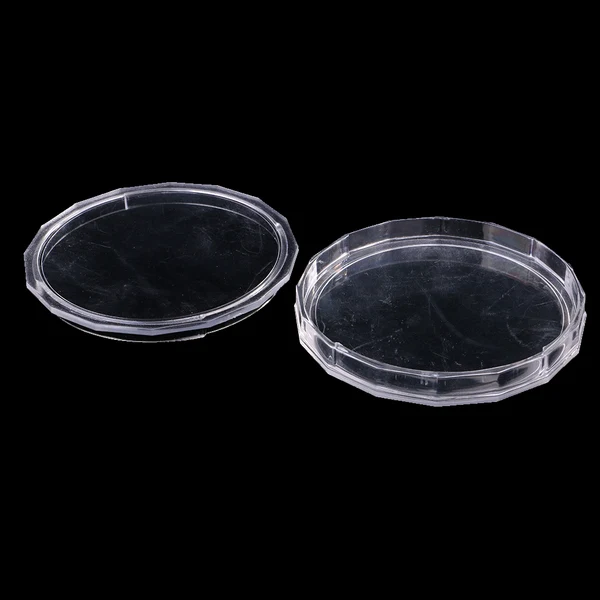Solid Maxbell 1 Piece Clear Polygon Plastic Coin Capsules Container Storage Holder 100mm Dependable