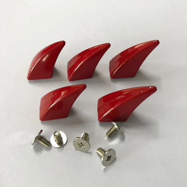 Clean Maxbell 5 Pieces Horn Shape Screwback Rivets Stud Spikes for Leather Craft Red High-Quality