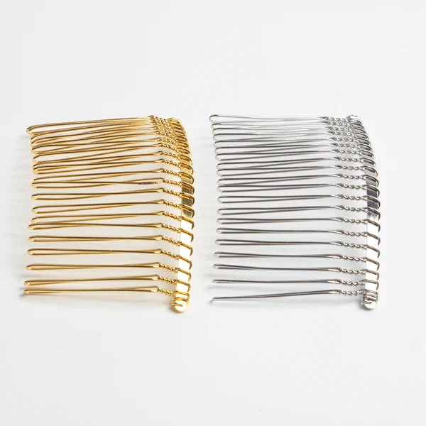 Modern Maxbell 10 Pieces Alloy Hair Comb Women Hair Comb Wedding For Jewelry Making mixed High-End