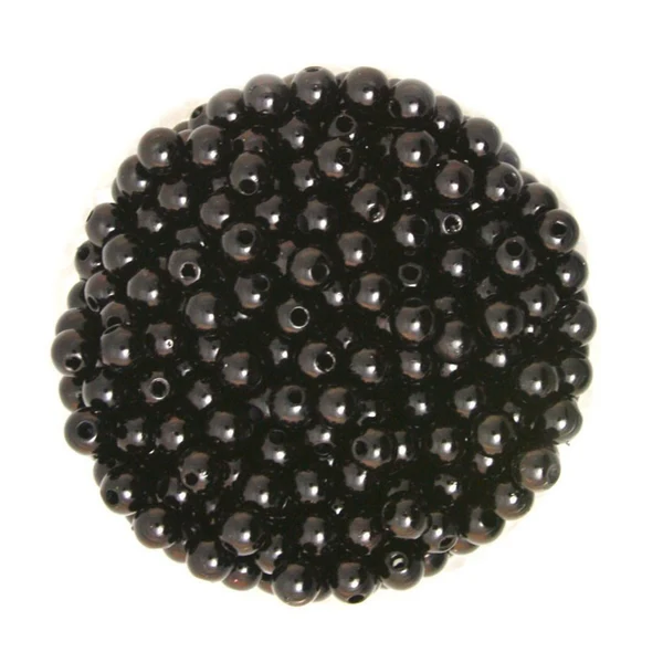 Elegant Maxbell 500pcs 6mm Round Plastic Imitation Pearl Spacer Beads DIY Craft Black Crafted