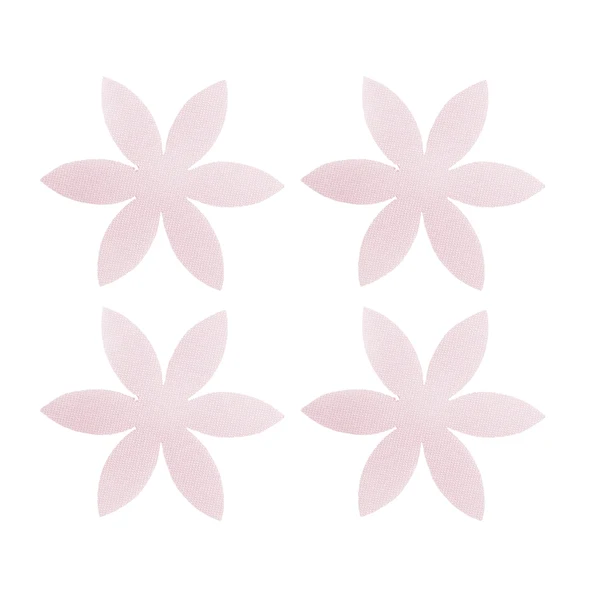 Fashionable Maxbell 100 Pieces Cut Out Satin Drill Fabric Flower for Wedding Craft 45mm Pink Long-Lasting