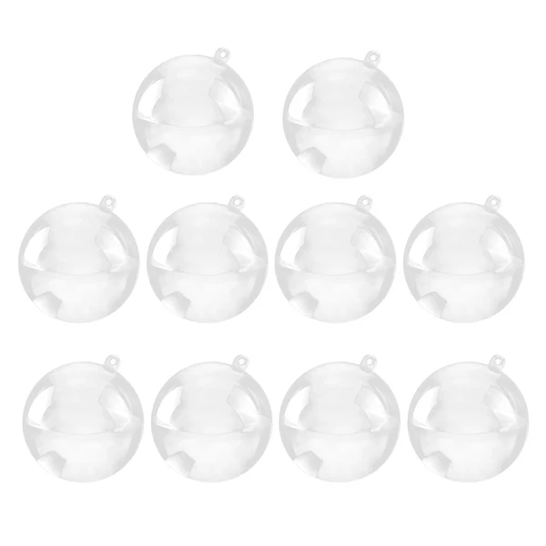 Outstanding Maxbell 10pcs Clear Plastic Ball DIY Christmas Tree Hanging Bauble Decoration 60mm Carefully Designed