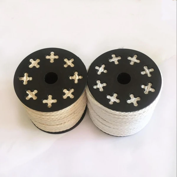 Innovative Maxbell Rustic Cotton Rope 8 Strands Braided Twisted Cord Twine 40 Meters Raw White Next-Generation