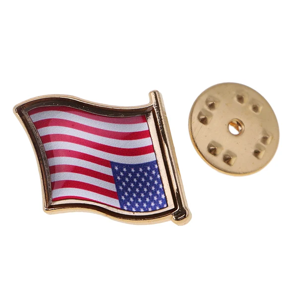 Official Maxbell American National Metal Flag Pin Badge Enamel for Clothing Lapel Bag Decors Verified