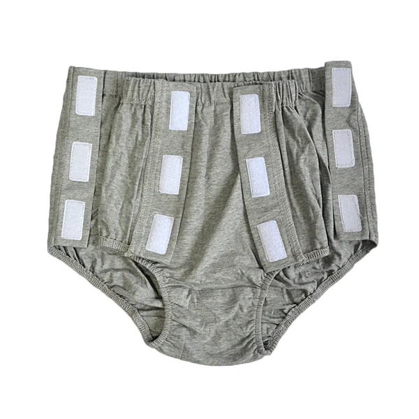 Original Design Maxbell Women Adults Reusable Snap-On Incontinence Pant Diaper Protective Grey L
