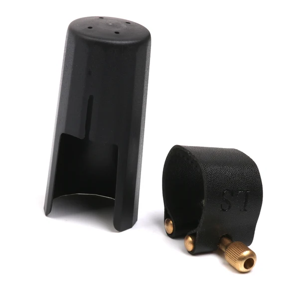 Sustainable Maxbell Plastic Alto Saxophone Sax Mouthpiece Cover with PU Ligature Secure
