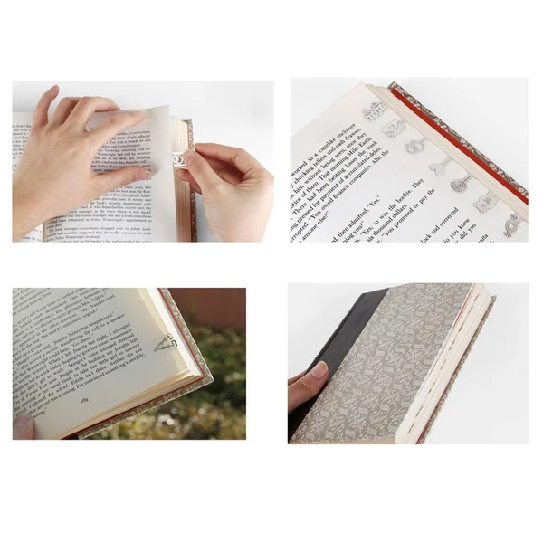 Fast Maxbell Maxbell Silver Classic 20pcs box 4 styles Metal Bookmarks Souvenirs with Box - Sights Traditional
