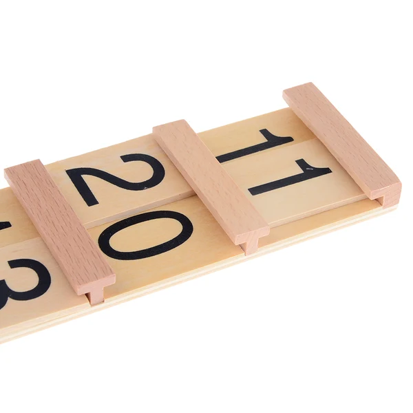 Flexible Maxbell Insert Wood Board Counting Number Pieces Maths Preschool Children Educational Toy Secure