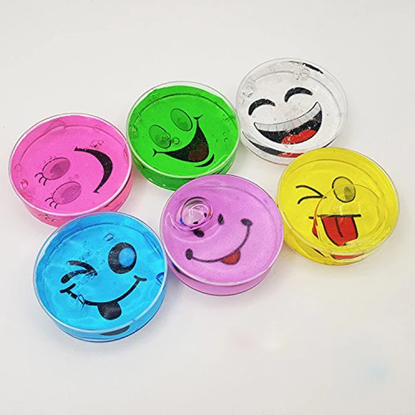 Refined Maxbell 6 Colors Kids Children Crystal Clay Mud Slime Toy playdough Rubber Mud Modeling Clear Clear Smile Safe