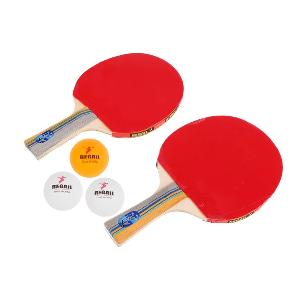 Excellent Maxbell 2 Players Table Tennis Ping Pong Complete Set- 2 Pieces Shake Hands Grips Bats Paddles Rackets 3 Pieces Balls 1 Piece Carry Cover Bag Detailed