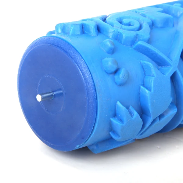 Quality Maxbell Home Bedroom Office Wall Decor 15cm Floral Pattern Charms Painting Roller Tool for Decoration Machine - Blue Refined