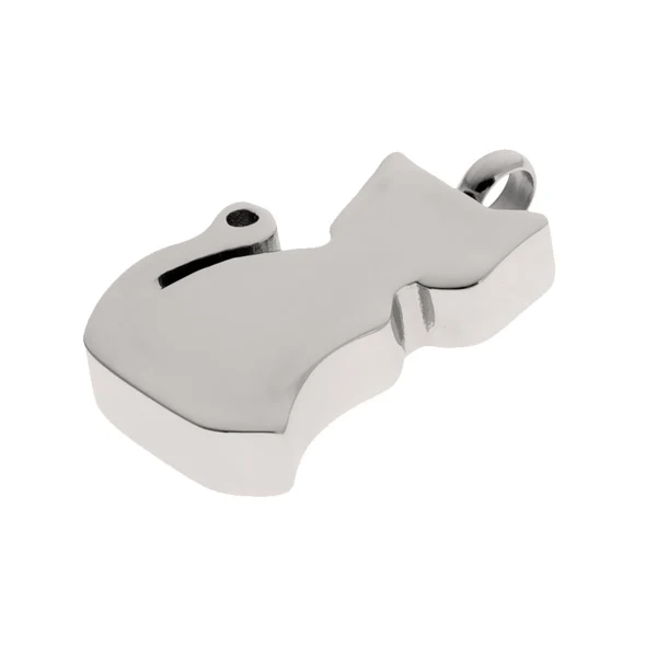 Green Maxbell 2 Pieces Silver Stainless Steel Cat Shape Paw Pet Urn Keepsake Pendant Flexible