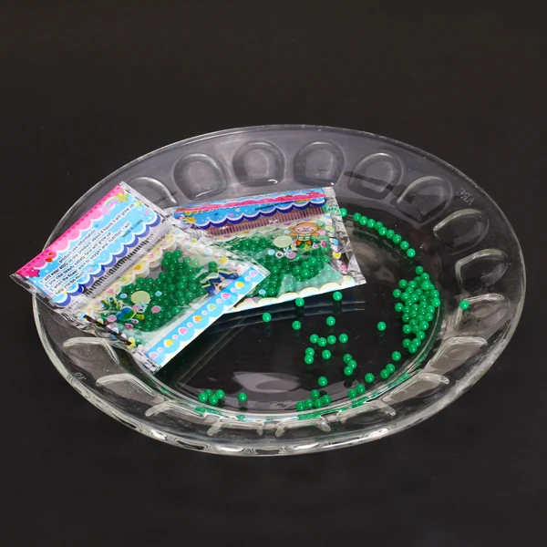 Relaxed Maxbell 20 Bag Crystal Mud Soil Water Beads Marbles Home Decoration Vase Flower Planting Charms Wedding Decor Beads Green Detailed