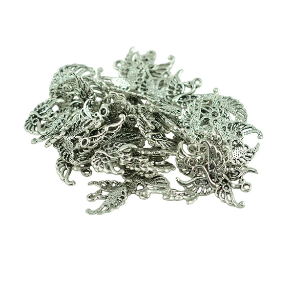 Luxury Maxbell Lots of 50 Tibetan Silver Swan Pendant For Necklace Bracelet Jewelry Findings DIY Making Trusted