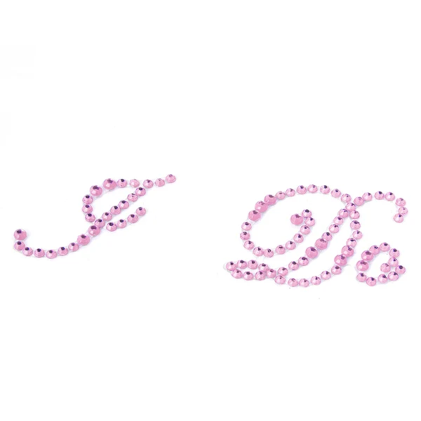 Artisan Maxbell Cute Fashionable Rhinestone I Do Shoe Sticker Wedding Birthday Party Ornaments Pink Trusted