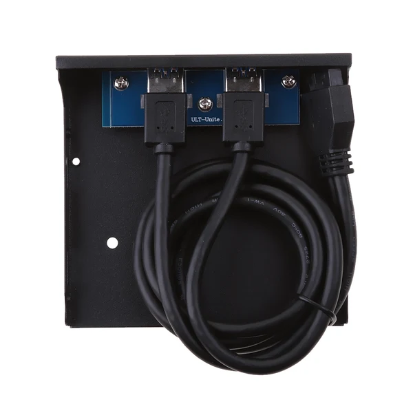 Easy-to-Use Maxbell USB3.0 2-Port 3.5 Inch Metal Front Panel USB Hub for Desktop 20Pin Connector Professional