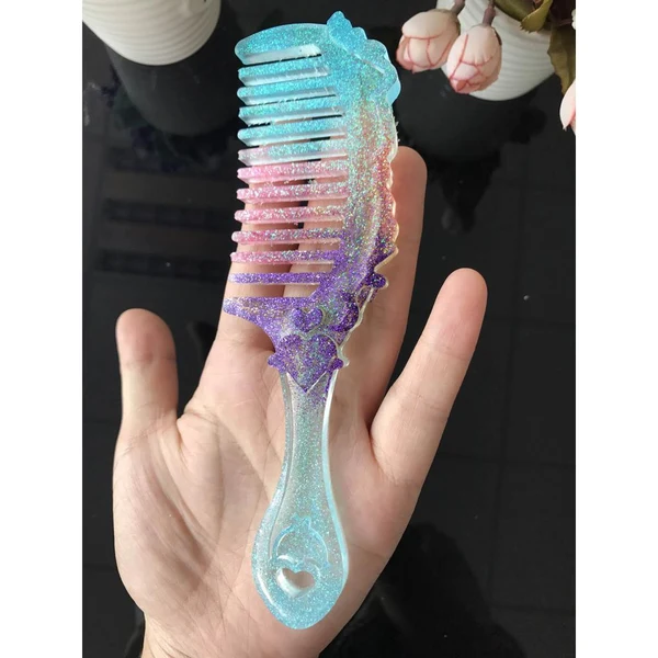 Lightweight Maxbell DIY Comb Mould Silicone Jewelry Mold for Resin Casting Jewelry Making Original Design
