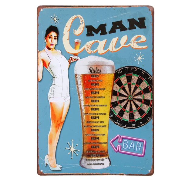 Unique Maxbell 20x30cm Vintage Metal Tin Sign Plaque Wall Art Poster Cafe Bar Pub Beer 10 Original Design