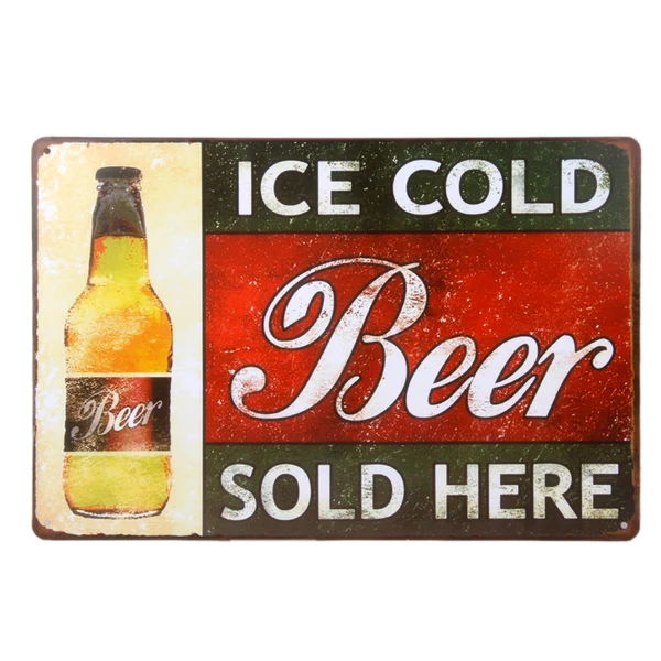 Modern Maxbell 20x30cm Vintage Metal Tin Sign Plaque Wall Art Poster Cafe Bar Pub Beer 8 Comfortable