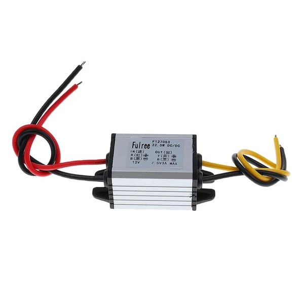 Minimalist Maxbell Maxbell DC Converter 12V Step Down to 7.5V 3A 18W Power Supply Module Fully Sealed Convenient
