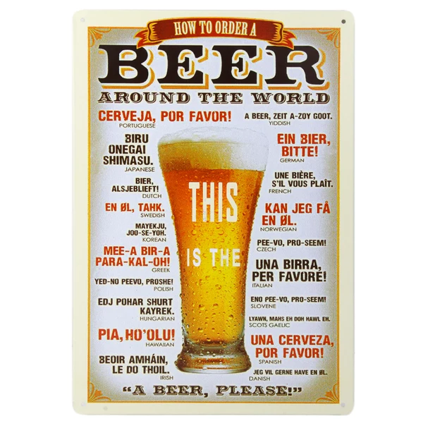 Pure Maxbell 20x30cm Vintage Metal Tin Sign Plaque Wall Art Poster Cafe Bar Pub Beer 4 Authentic