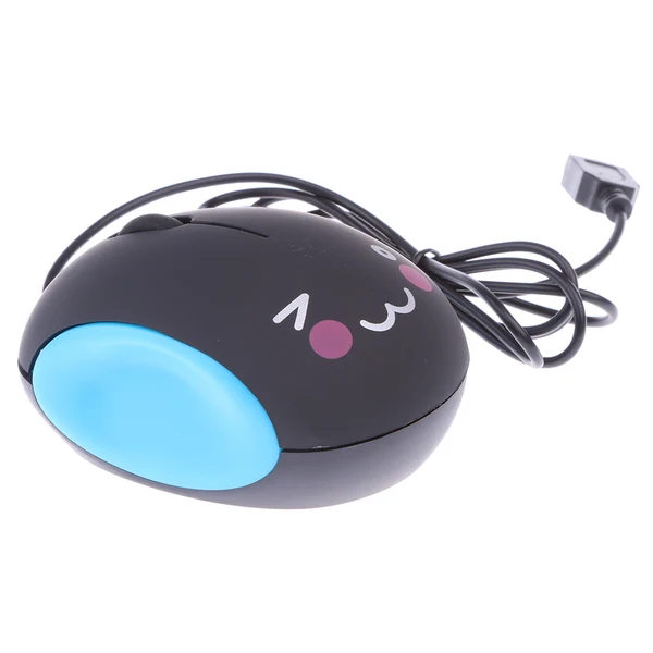 Elite Maxbell Professional Wired Mute Mouse 1000DPI Optical Mouse for Laptop PC Notebook Black Blue Relaxed