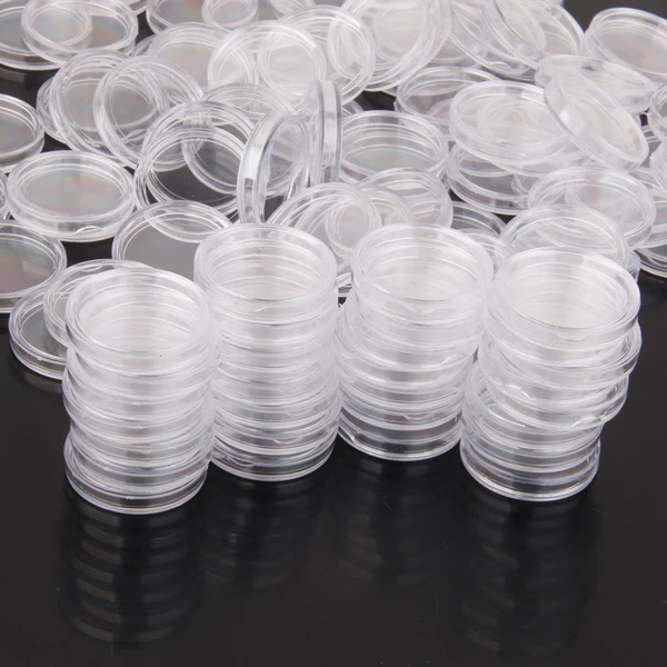 Optimized Maxbell 200 Piece 40.6mm Clear Coin Capsules Containers Boxes Coin Display Holders Round Case User-Friendly