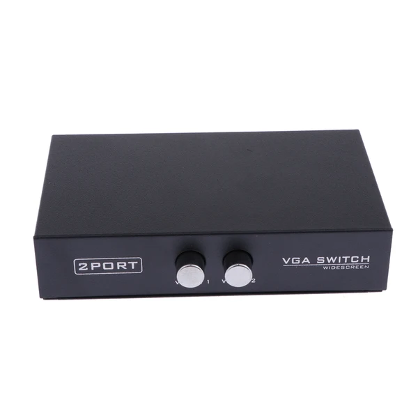 Original Maxbell 2 In 1 Out 2 Ports VGA Switch Selector Box For PC TV projector Effective