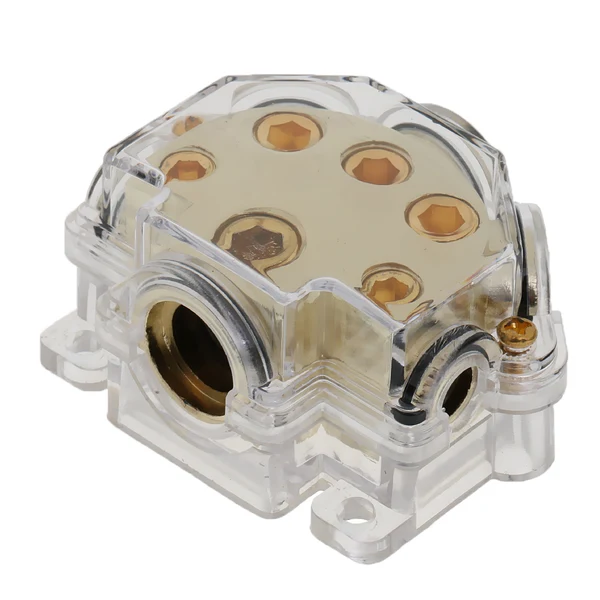 Fine Maxbell 5-Way 0 2 4 8 Ga Car Audio Power Ground Cable Splitter Distribution Block Elite