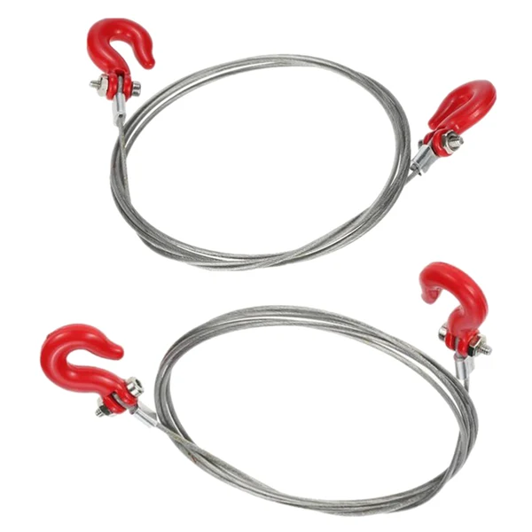 Verified Maxbell 2PCS RC Car Tow Rope for Traxxas Hsp Redcat RC4WD Axial Scx10 D90 Car Truck Green