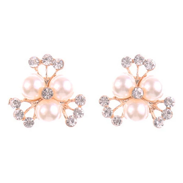 Contemporary Maxbell 10 Pieces Rhinestone Flower Button Gems Flower Crystal Crafts Scrapbooking Decor Minimalist