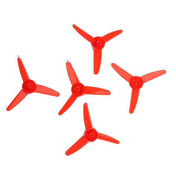 Eco-Friendly Maxbell 5 Pieces 30mm Leaf 2mm Hole 3 Leaf Propeller Triblade Props for 1801 RC Model Motors Solid
