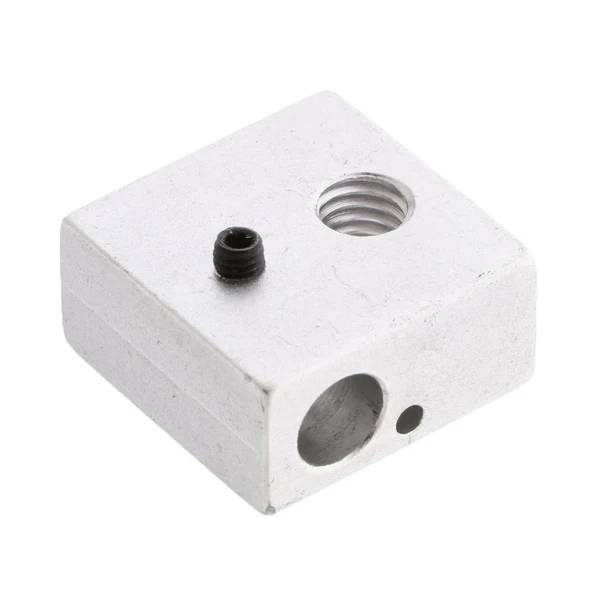 High-End Maxbell 20x20x10mm Aluminum Heater Block for Makerbot MK7 MK8 3D Printer Nozzle Nozzle Throat Hole M6 Verified