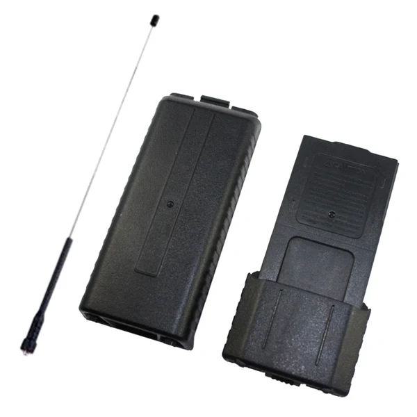 Flexible Maxbell Extended 6AA Battery Case Pack Shell Telescopic Antenna For BaoFeng UV5R Crafted