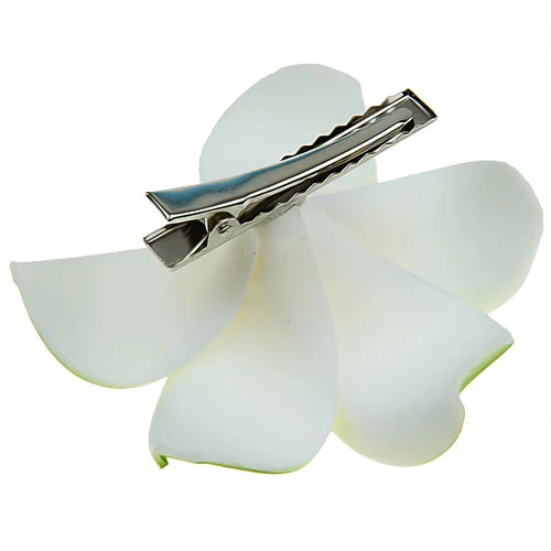 High-Performance Maxbell Women Girls Ladies Plumeria Flower Foam Hair Clip Pin Headwear Hair Accessory Green Luxury