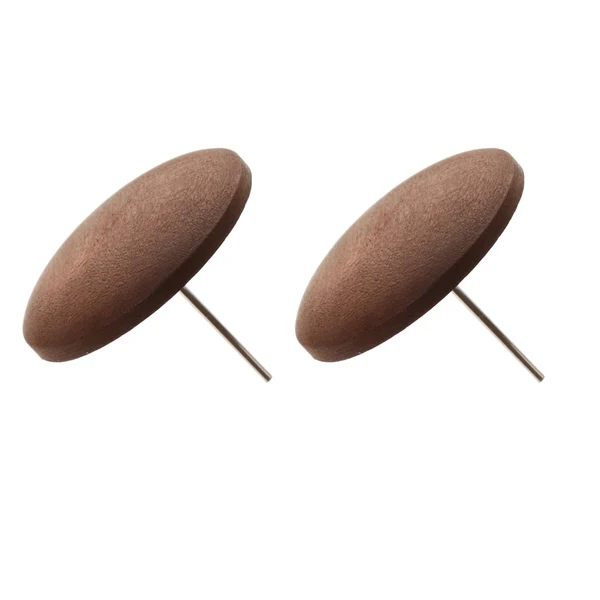 Fine Maxbell 2 Pairs Brown Tribal Wood Earrings Hollow Circle And Round Wooden Earrings Contemporary