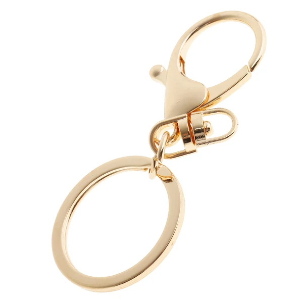 Exceptional Maxbell 10 Pieces Metal Hook Swivel Snap Lobster Clasps Clips Findings Keychain Keyring DIY Gold Flexible