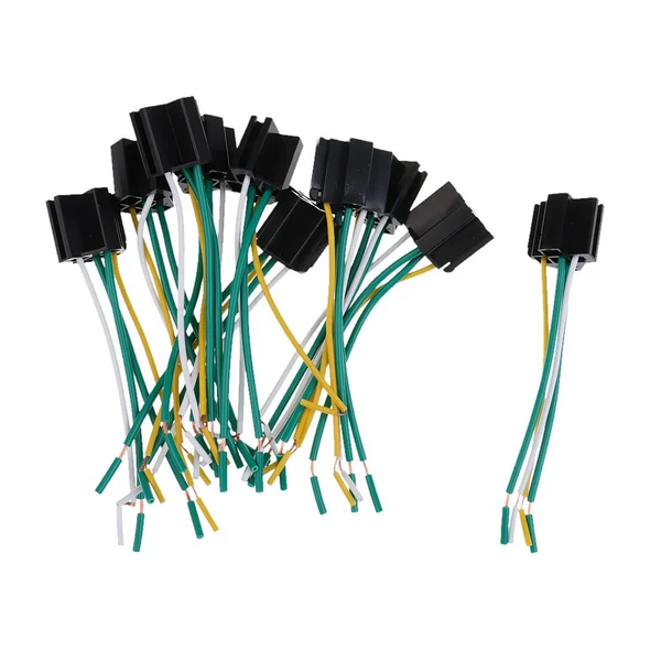 Genuine 10 Pieces Car Auto DC 12V Volt 40 80A Automotive 4 Pin 4 Wire Relay Sockets Official