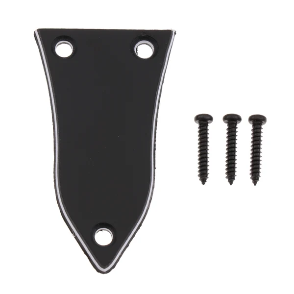 Exclusive Maxbell Durable 3ply Plastic Truss Rod Cover for Epiphone Guitar Accessory Black Contemporary