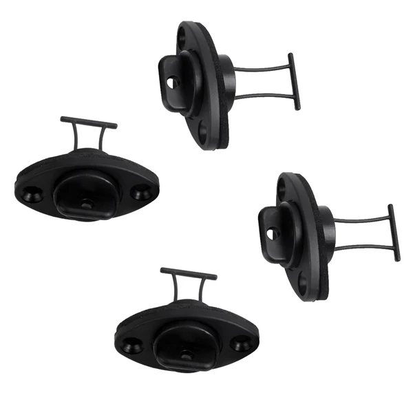 Minimalist Maxbell 4 Pieces Universal Black Thread Hull Drain Plug Bung with 8 Pieces Screws for Dinghy Kayak Canoes Boat Convenient