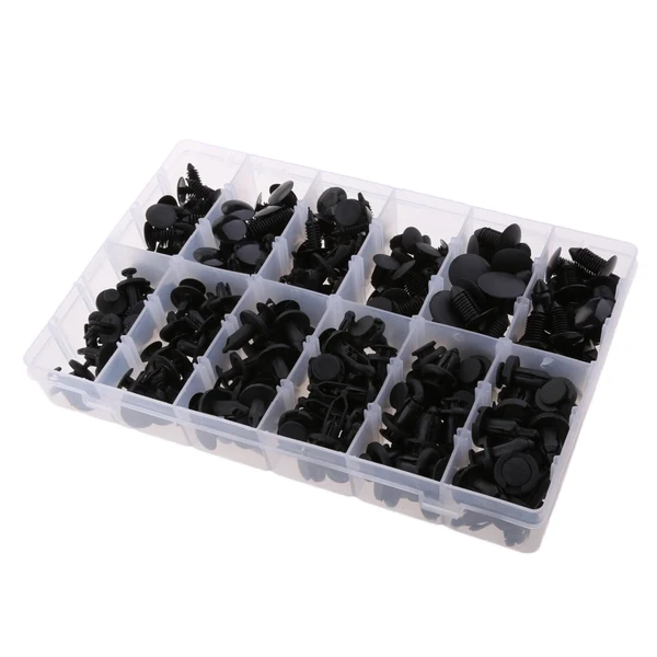 Classic Maxbell 240 Piece Push Retainer Assortment Kit For Ford Toyota Honda With Clear Case Organic
