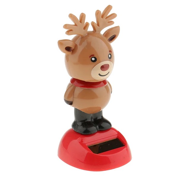 Proven Maxbell Plastic Solar Powered Dancing Flip Flap Car Home Desk Dancer Bobble Toy Ornament Reindeer Smart
