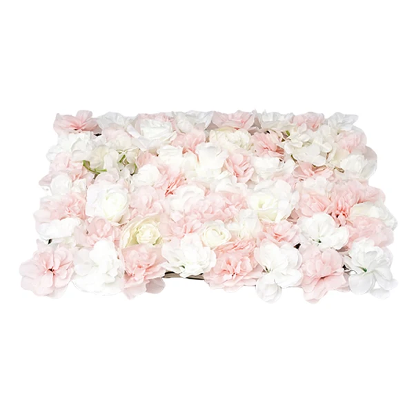 Specialty Maxbell 2 pieces Artificial Flower Wall Wedding Venue Flower Pillar Main Road Pink High-Grade