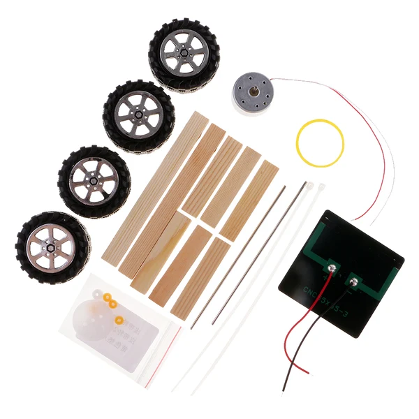 Original Design Maxbell Plastic Wood DIY Car Accessories Puzzle Toy Car 4-Wheels Kit Handmade Crafts Safe