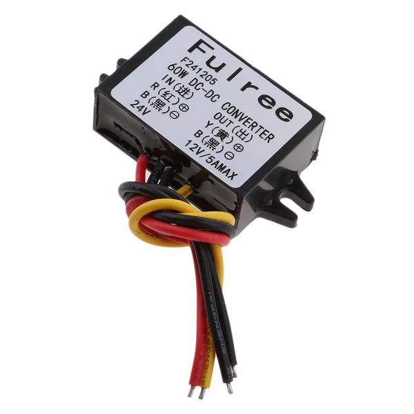 Fine Crafted Maxbell Spannungswandler Konverter DC 24V zu 12V 5A Adapter DC Step Down Wandler User-Friendly
