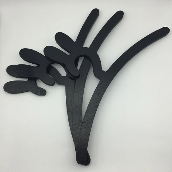 Flexible Maxbell Set of 3pcs Cute Rabbits Kids Child Wooden Bunny Clothes Hanger Home Room Decoration Artisan