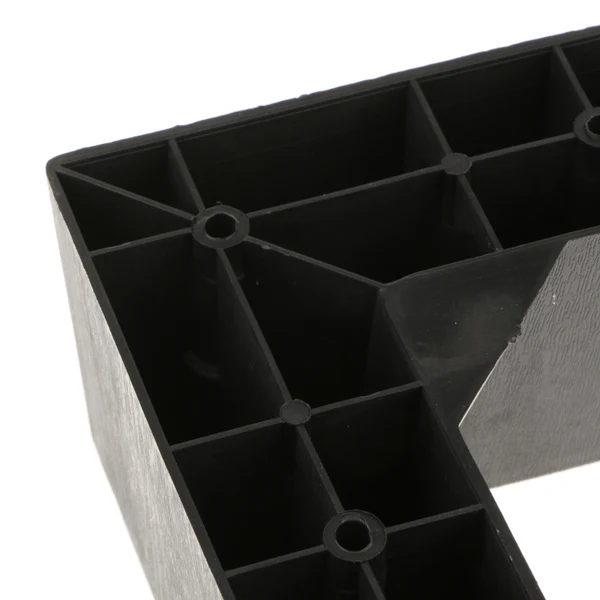 Modern Maxbell Plastic Corner Universal Furniture Legs Plinth Sofa Legs Furniture Protection Stand Feet 6x3inch Consistent