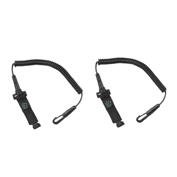 Natural Maxbell 2 Pieces Security Coil Kayak Canoe Paddle Leash Fishing Rod Holder Lanyard Keeper Tether Quality